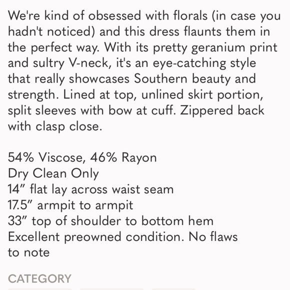 DRAPER JAMES Geranium Print Tie Sleeve Dress - Picture 12 of 15